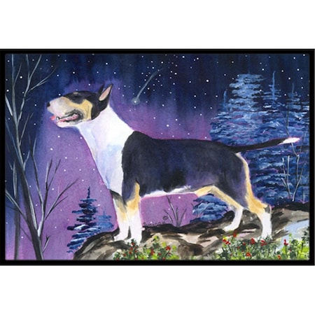 Carolines Treasures Bull Terrier Doormat - 24 x 36 in. SS8344JMAT